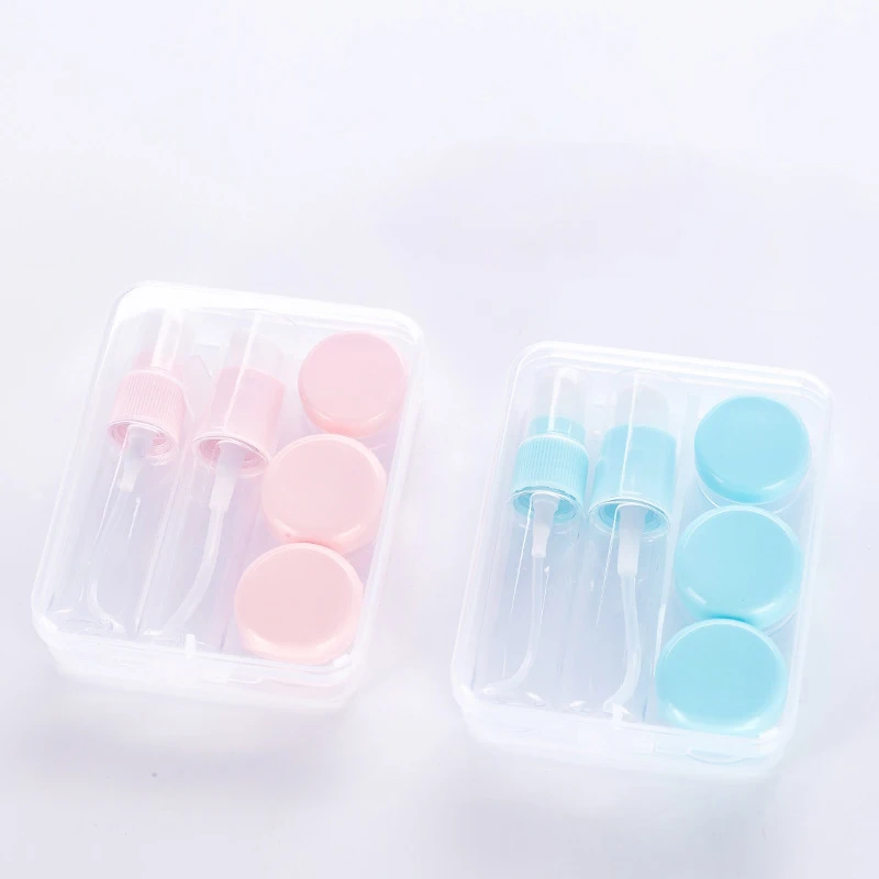 Travel Sub Bottle Set Spray Bottle Cream Lotion Cosmetic Container Portable Transparent Plastic Refillable Dispensing Tool 1 Travel Sub Bottle Set Spray Bottle Cream Lotion Cosmetic Container Portable Transparent Plastic Refillable Dispensing Tool 2