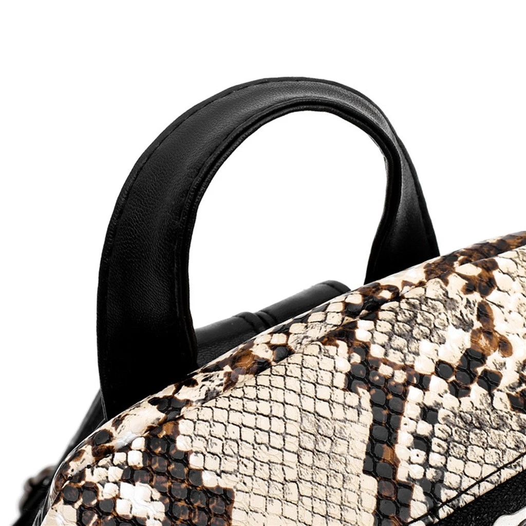 Aelicy Backpack Women Pu Leather Female Backpacks Teenager Fashion Leopard Students Shoulder Bag Knapsack 1203