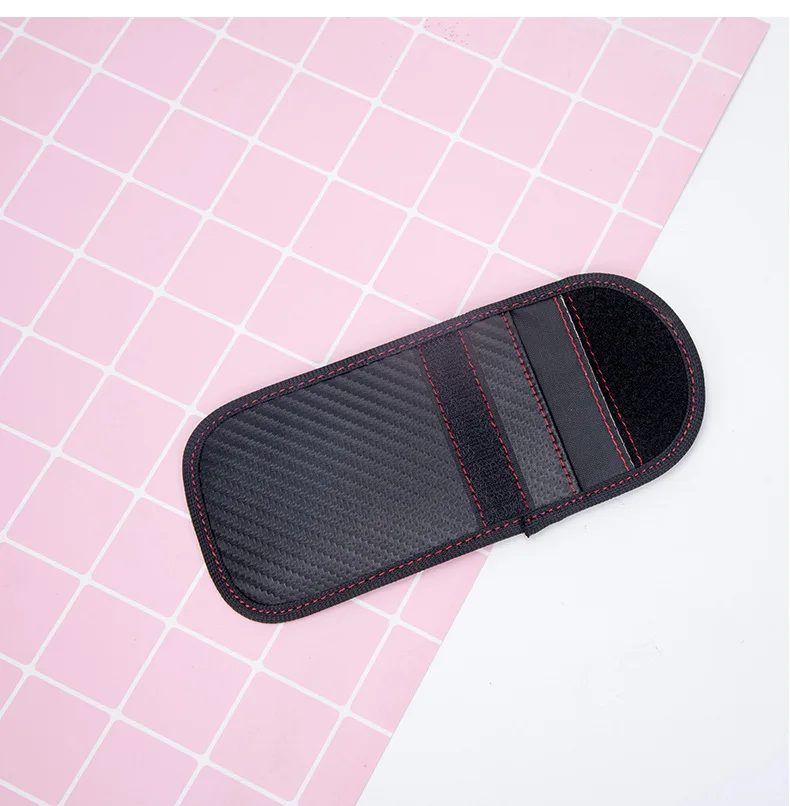 Car Key Signal Blocker Case Signal Shield Case Protector Pouch Car Keys Ring Keyless RFID Blocking Bag car key blocker,car key shielding box,faraday key fob protector