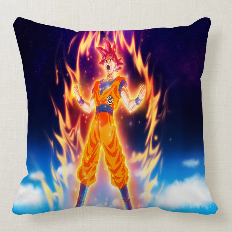 Домашний декор, чехол для подушки Dragon Ball Z, чехол для подушки с рисунком Kissen Goku, Супер Saiyan, чехол для дивана - Цвет: 18