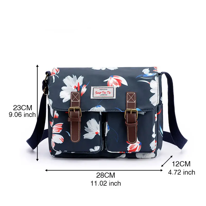 Небольшой Для женщин через плечо сумка в Корейском стиле с модным цветочным узором Для женщин Курьерские сумки Обложка женские холщовые сумки Мумия сумка кошелек