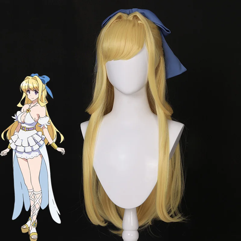 Аниме осторожно герой Косплей волосы Ristarte косплей костюм белый синий юбка сексуальные костюмы и косплей женское платье с головной убор парик