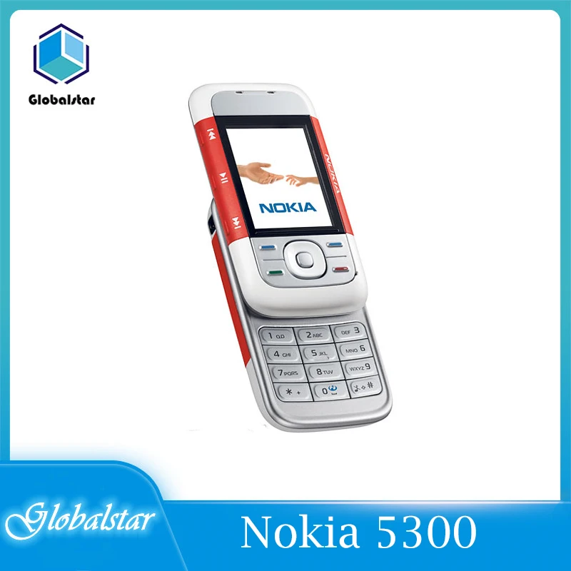 Nokia 5300 reacondicionado Original 5300 desbloqueado 2G GSM 900/1800/1900 teléfono móvil soporte Inglés/Ruso/Árabe/hebreo teclado