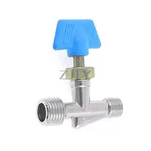 Винтовой Тип синяя пластиковая ручка 0,3" до 0,49" резьбовой соединитель газовый клапан