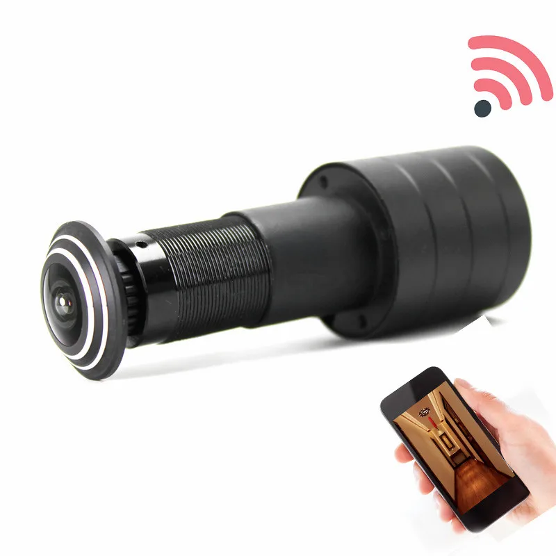 Segurança em Casa Detecção de Movimento Câmera com Micro Slot para Cartão Geniuspy Wifi Porta Olho Buraco Mini Mágico ip P2p Vídeo V380 tf 1080 p