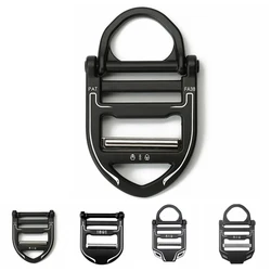 Cinto 38mm de largura fivela tática liga de zinco anel d fivelas pretas para bagagem roupas cinta clipe para acessório diy