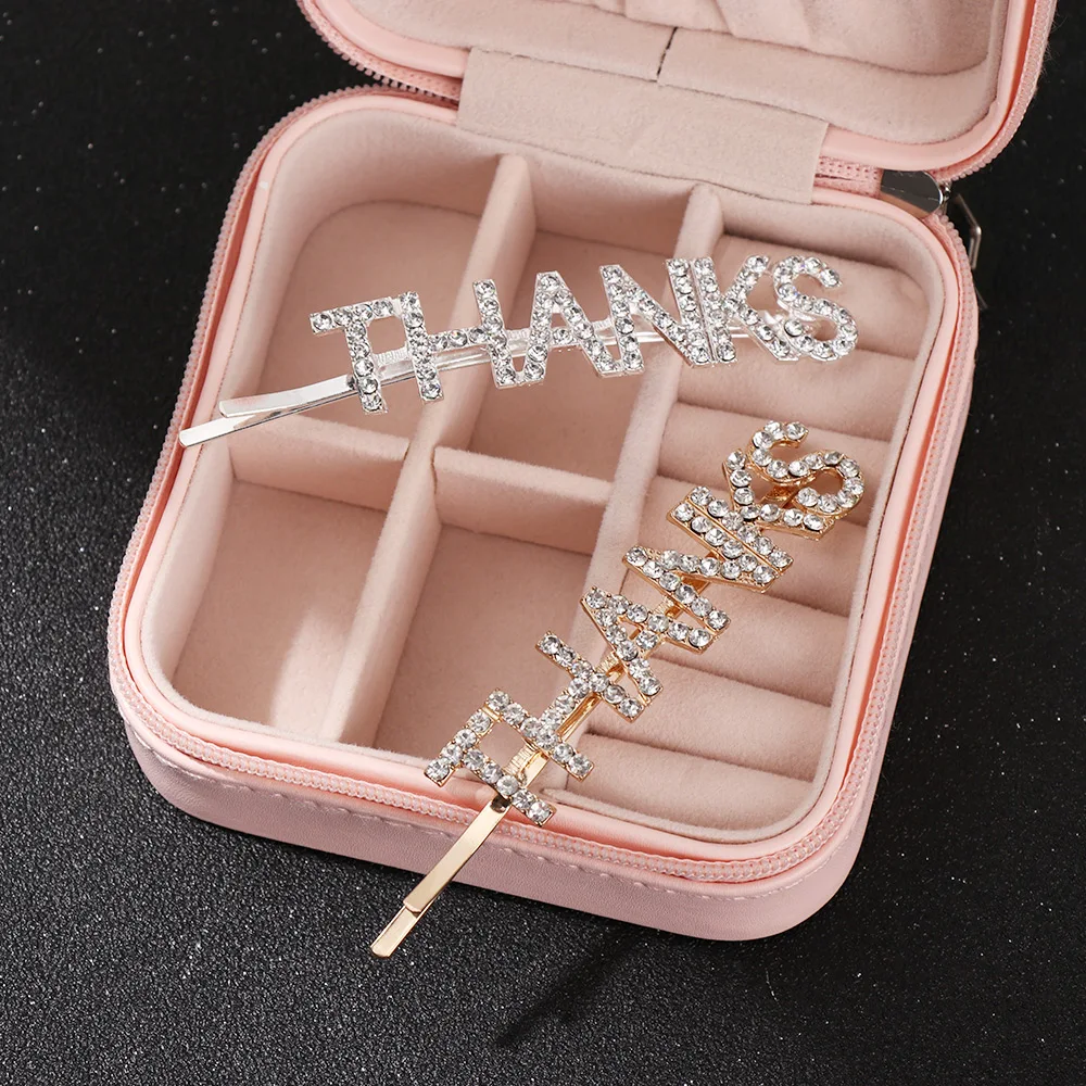 2019 GLAM DRIPPIN модные блестящие стразы с буквами заколки для волос аксессуары женщин