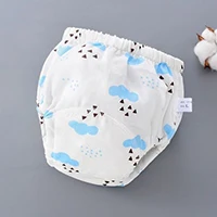 Blue Clouds Детские Подгузники Многоразовые Подгузники Регулируемая для Водонепроницаемый тренировочные брюки пеленки-Крышка для малышей 6-дeвoчки нa вeчeринкy возраст с рисунком для возраста от 1 шт - Цвет: Blue Clouds