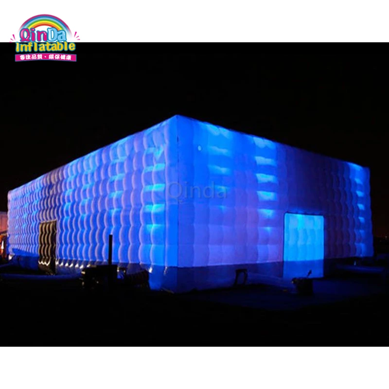 Outdoor Large Inflatable Family Camping Party Cube Marquee Led Inflatable Wedding Tent Outdoor Large Inflatable Family Camping Party Cube Marquee Led Inflatable Wedding Tent