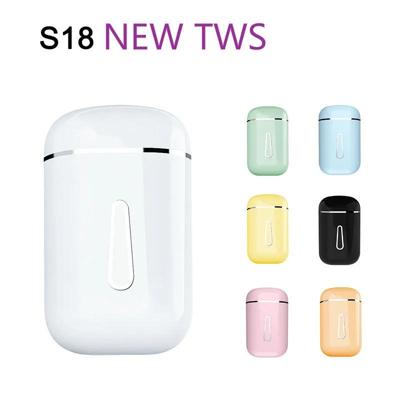 Беспроводные наушники-вкладыши mini S18 TWS с микрофоном Bluetooth 5 0 шумоподавление
