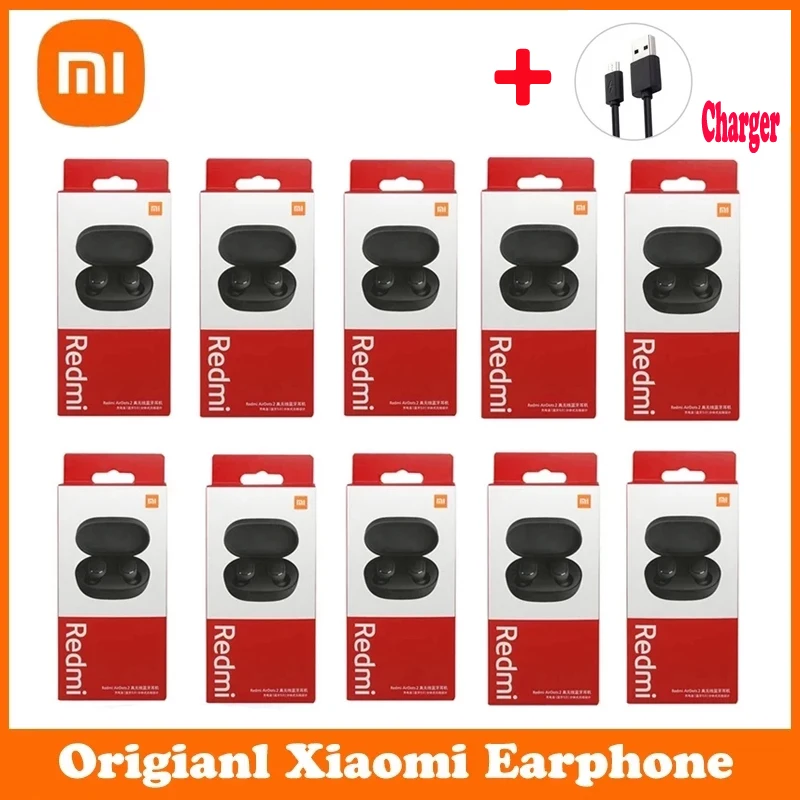 Xiaomi Redmi Airdots S 2 Earbuds Original Mi Tws Wireless Earphone Bluetooth Ai Control Gaming Headset With Mic Noise Reduction |
