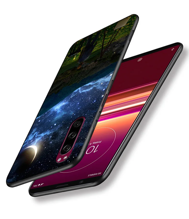 Для sony Xperia 5 Чехол Мягкий ТПУ силиконовый чехол для sony 5 Xperia 5 задняя крышка для телефона для sony Xperia5 Xperia 5 черный бампер