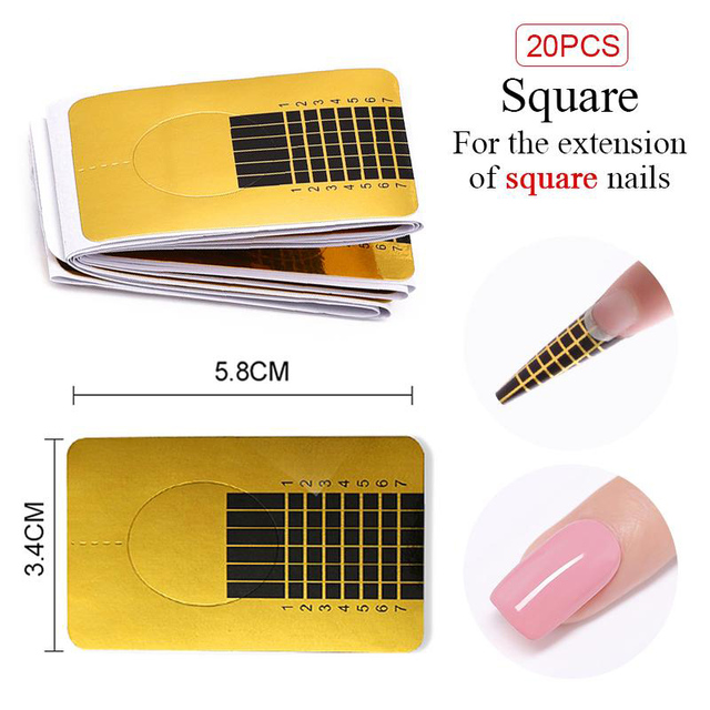 Professional Nail Forms Nail  Extension Forms Women Salon  French Acrylic Nail Sticker Art  Tools