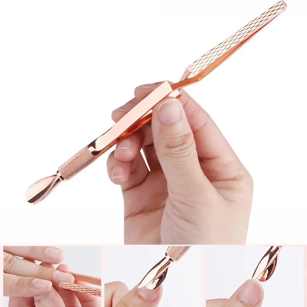 Multi-function Cuticle Pusher Spoon Nail Clips UV Gel Polish Soak Remover Nail Art Manicure Trimmer Tool