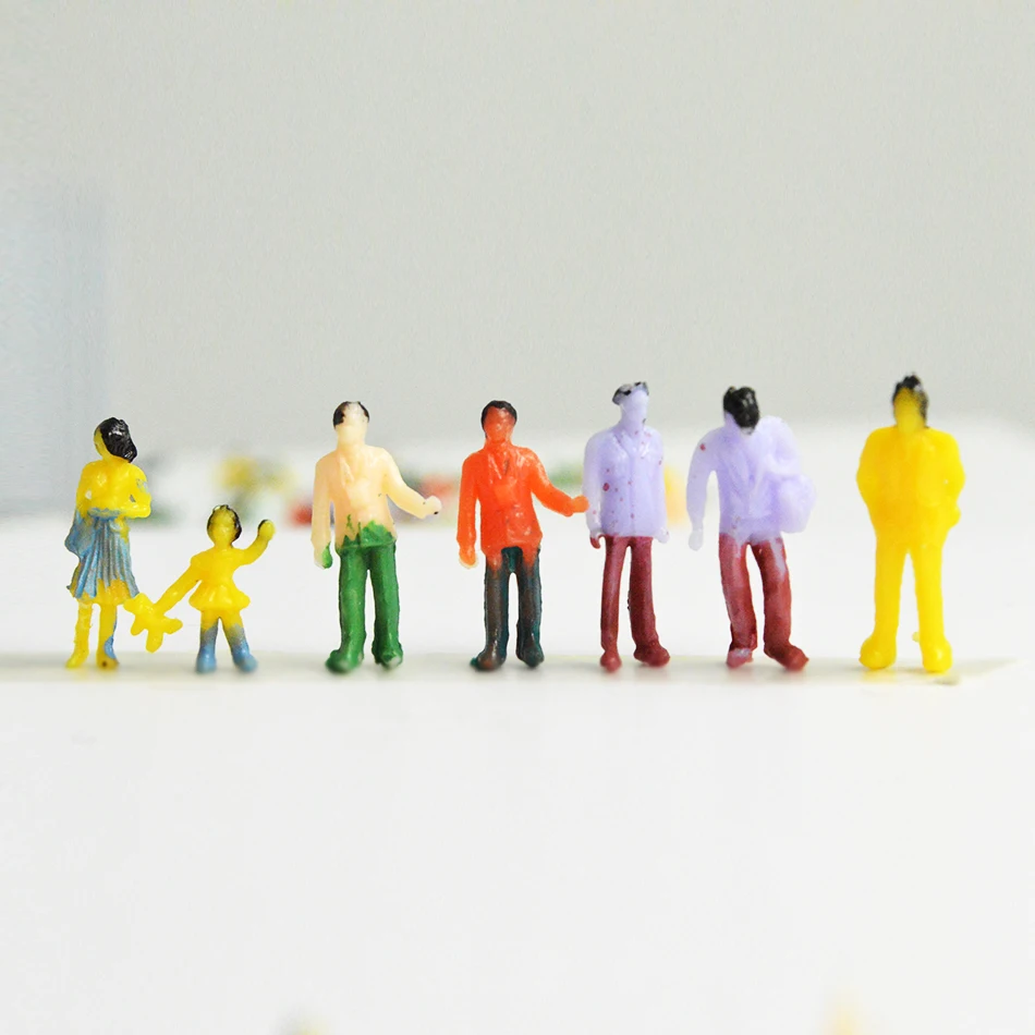 

1/150 Scale Building Model People Figures Painted Toys For Diorama Miniature Architecture Model Making 200pcs Mannequin