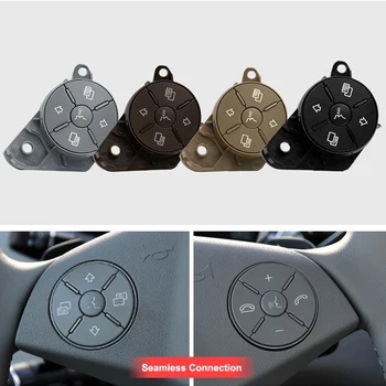 

LH+RH Car Steering Wheel Switch Control Button Trim Cover For Mercedes For W164 ML GL W251 R Class 2007-2011 Auto Accessories