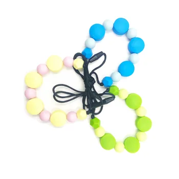 

DIY Silicone Baby Teether Necklace for Baby Teething Soother Chew Toy Flower Necklace Dummy Clips Personalised Name Girl Gift