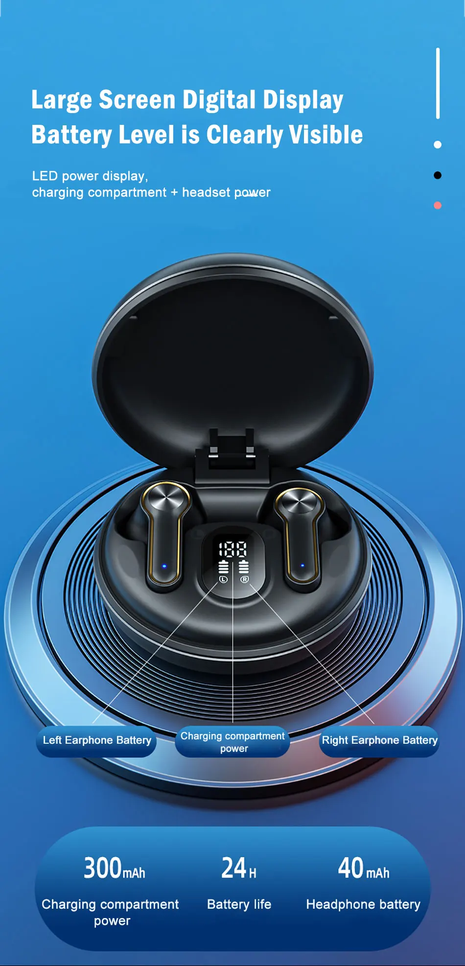 H7 TWS Bluetooth Earphones LED Display Mini Wireless Headphones HiFi Stereo Earbuds Waterproof Headset For Huawei iphone Windows - ANKUX.COM