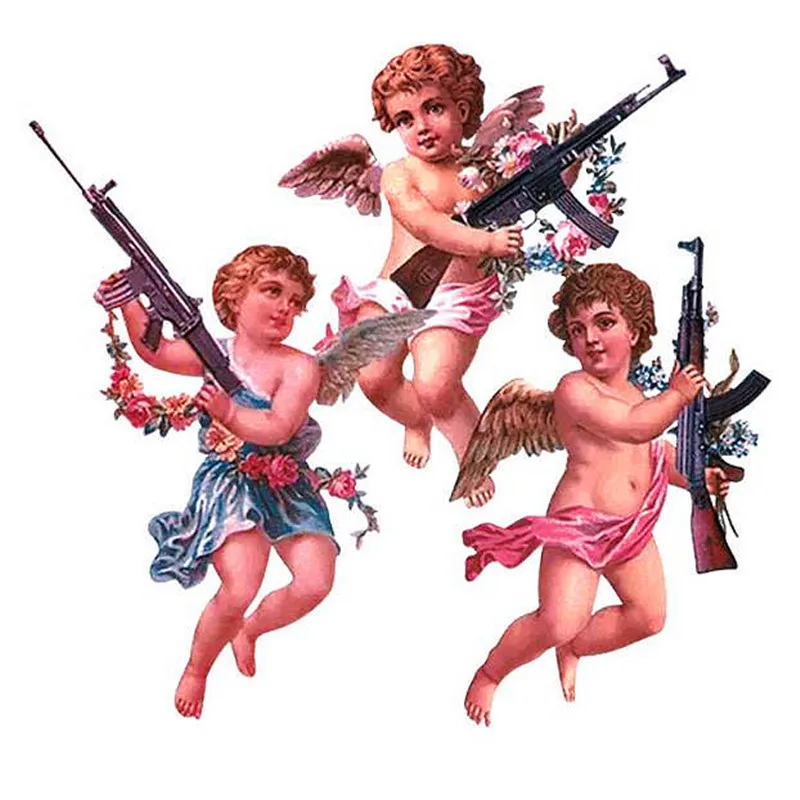 Модный патч с логотипом Angel Guns женская одежда наклейки странные вещи | Заплатки -4001362511327