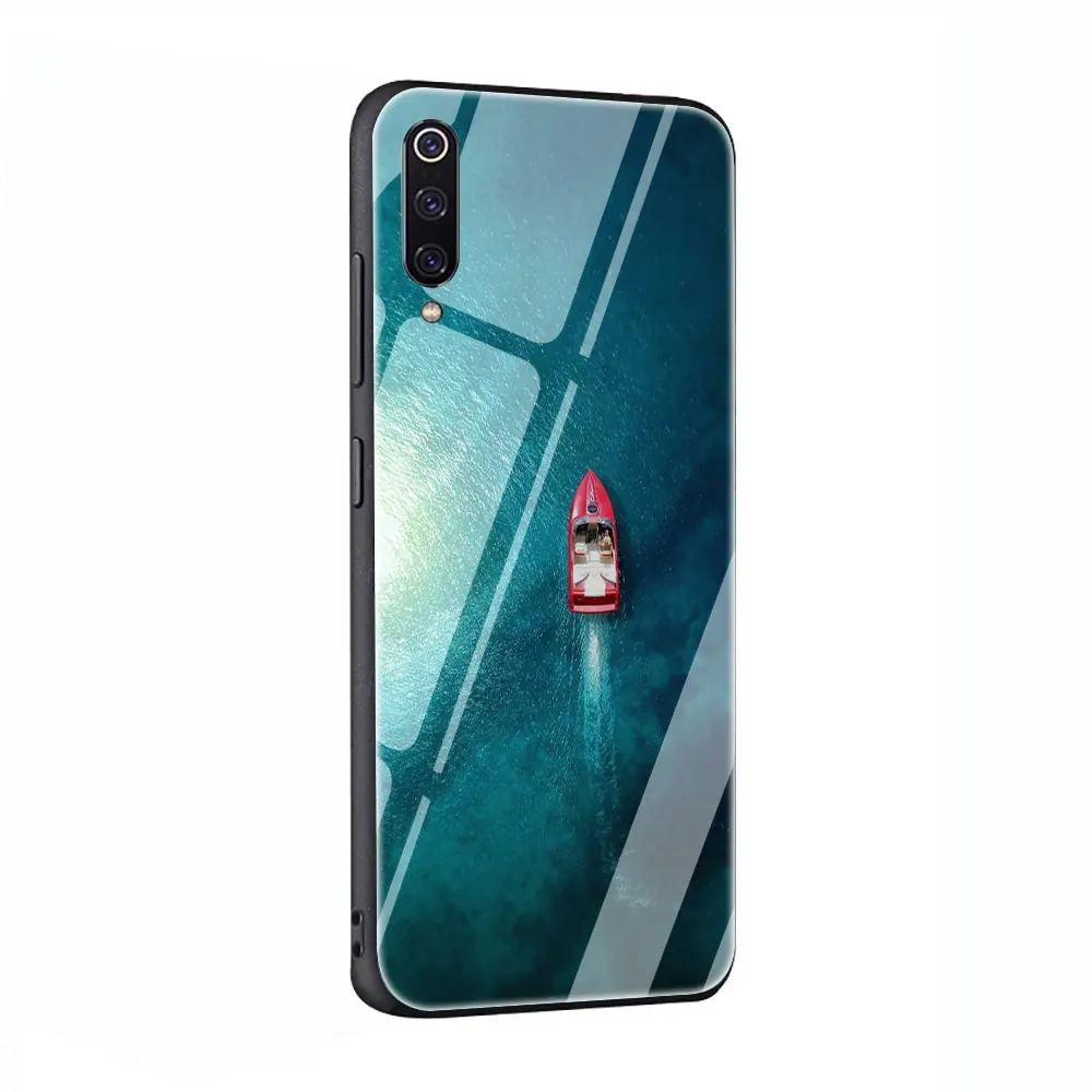 G6 Maldives путешествия яхты закаленное стекло чехол для Xiaomi 8 Lite A1 A2 9 Redmi Note 5 6 7 Pro 6A 4X F1 - Цвет: G6