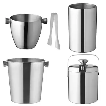 

Unique Ice Buckets Silver Space Saving Baking Drinking Stainless Steel Ice Kit Eco-Friendly Fruit Revolutionary Whisky