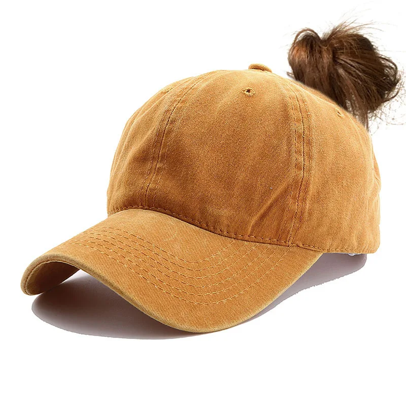 Новинка! дизайн, бейсболка "конский хвост" для женщин, бейсболка Snapback, женские спортивные однотонные кепки, Bone Gorras-8 - Цвет: 8