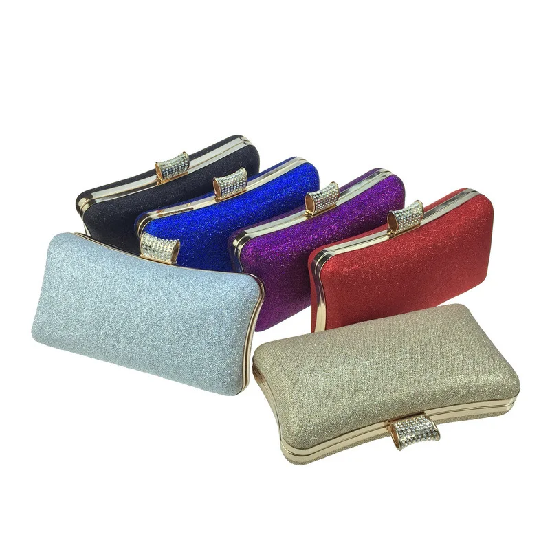 

AliExpress Diamond Evening Bag Small Sequin Fine Mesh Leather PU Evening Bag Clutch Chain nv pi bao