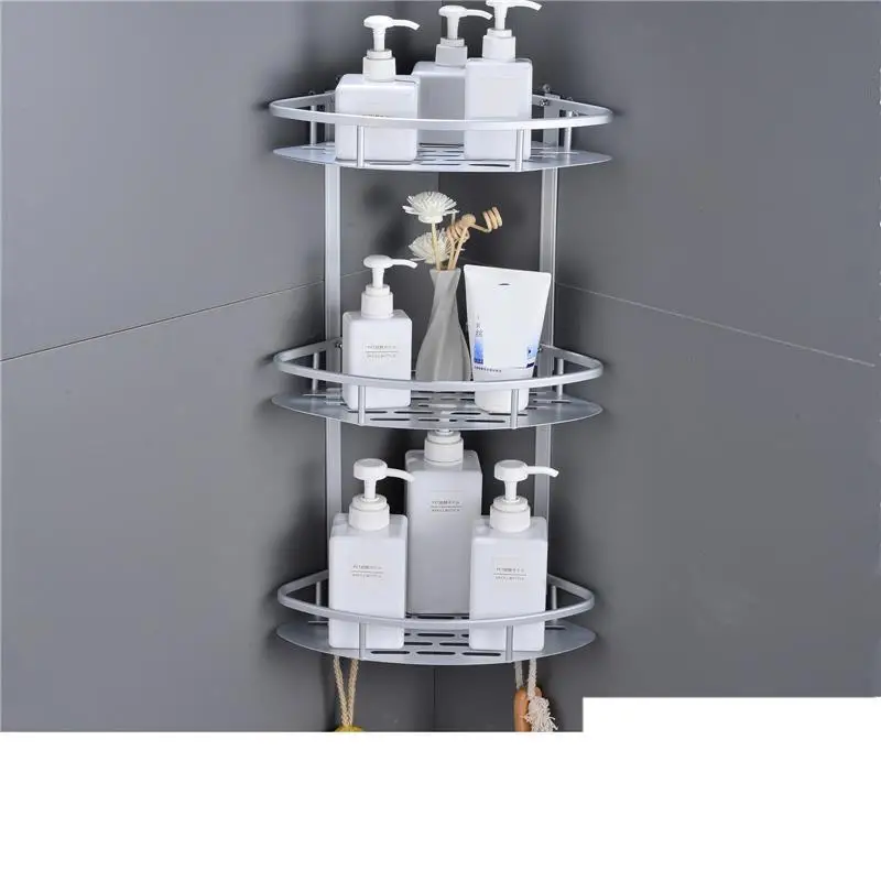 Number 6 Держатель для сушки Hoekplank Badkamer Banyo Aksesuarlari Estanteria Pared Lazienka Salle De Bain полки для душа Ванная комната настенная полка - Цвет: Number 6