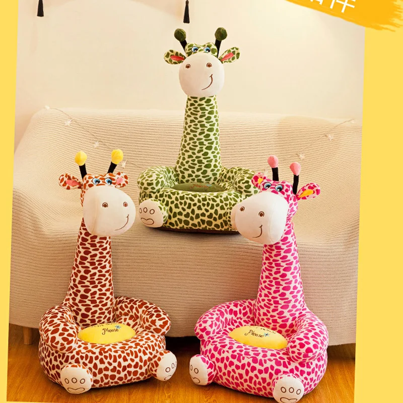 Toys Hobbies Stuffed Plush Animals Cartoon Kids Seats Sofa Comfortable Pp Cotton Animal Giraffe Small Big Size Baby Portable Chair Gifts For Children Anthropology Iresearchnet Com