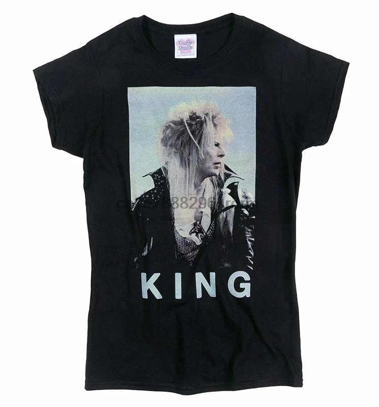 Clothing Womens Labyrinth Jareth The Goblin King Bowie T Shirt 70s Music Tees 1269 | Мужская одежда