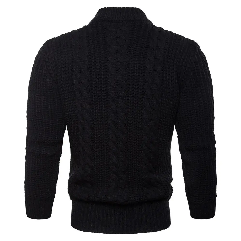 Najtaniej Męski bawełniany sweter swetry męski O neck swetry czarny jesień cienki męski solidna odzież dzianinowa