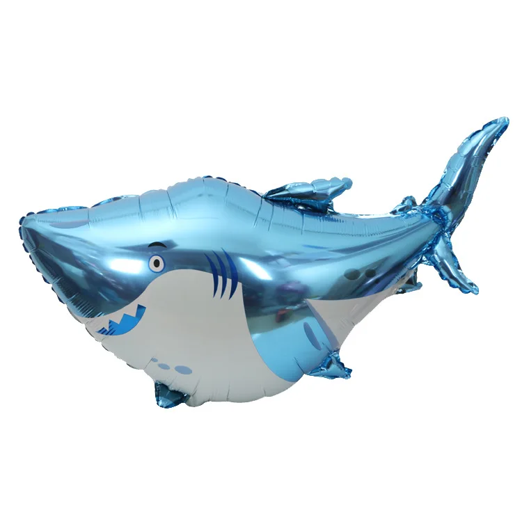 

90 x70cm large sharks foil balloons Marine animal party theme decorates the great white shark balloon