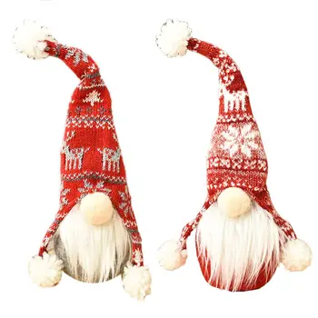 

Handmade Standing Gnome Swedish Tomte Christmas Elf Decoration Doll Toy Ornaments Thanks Giving Day Gift
