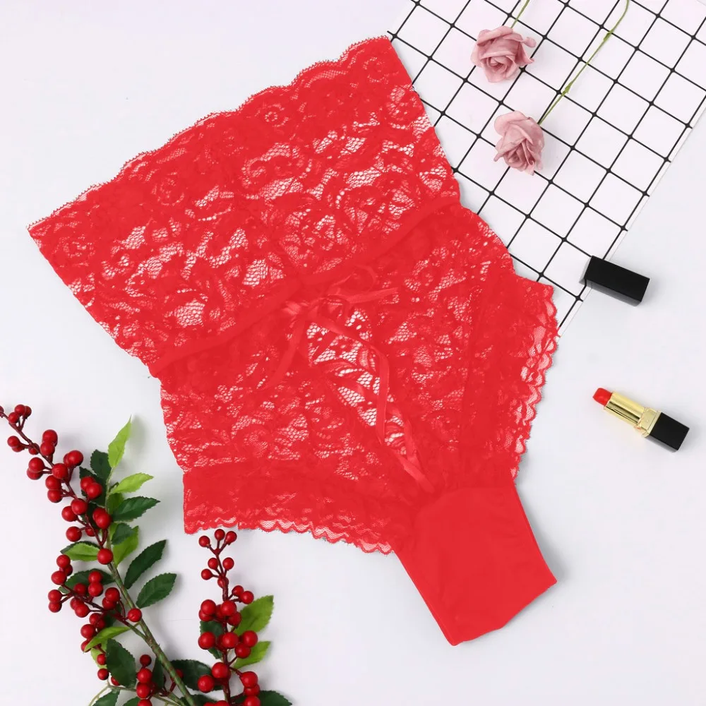 Women's Sexy Thongs Lace Transparent Panties Sexy Underwear Female Erotic Lingerie High Waist Briefs Sexy Panties For Sex