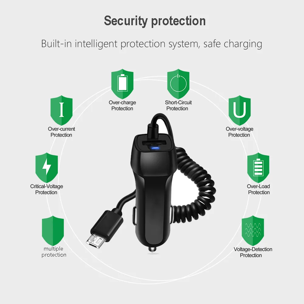 samsung usb c car charger USB Quick Charge Phone Car Charger Adapter Micro USB Type C Cable For Samsung S21 S10 iPhone 13 12 11 XR Xiaomi Google Pixel 3A apple car phone charger