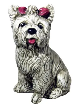 

Dog figure Yorkshire concrete-stone for garden or outdoor 36cm.