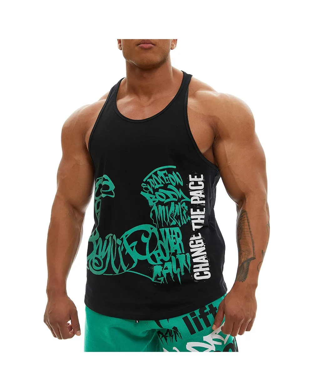 

Muscle Fitness Brothers Summer Men's Sports Casual Running Exercise Basketball Elasticity Sleeveless Vest