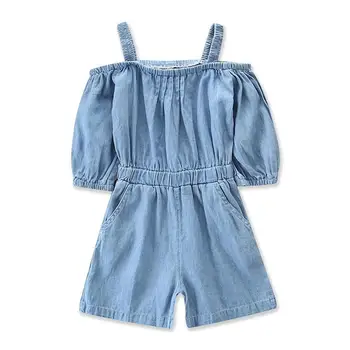 

Summer Baby Girl Off-shoulder Short Sleeve Rompers