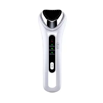 

Ultrasonic Face Lifting Warm Hot Therapy Massager Sonic Ion Vibration Clean Moisturize Wrinkle Removal Skin Tightening