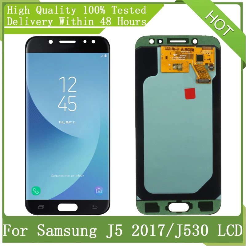Для Samsung Galaxy 5 2 &quotНовый Супер AMOLED J5 2017 J530 J530F Pro ЖК дисплей сенсорный дигитайзер в