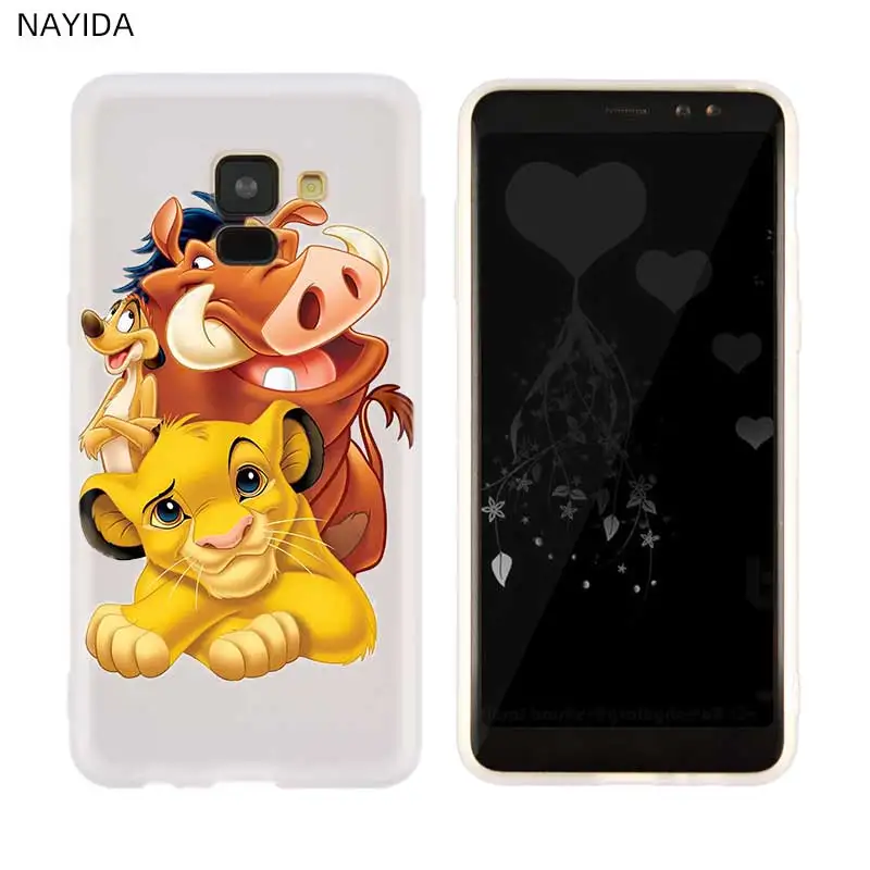 Крышка чехол для телефона для samsung Galaxy A10 A30 A40 A50 A60 A70 A80 A90 A6 A8 A9 A7 A5 плюс с героями из мультфильмов; с изображением короля льва - Цвет: photo is 3D mode 7