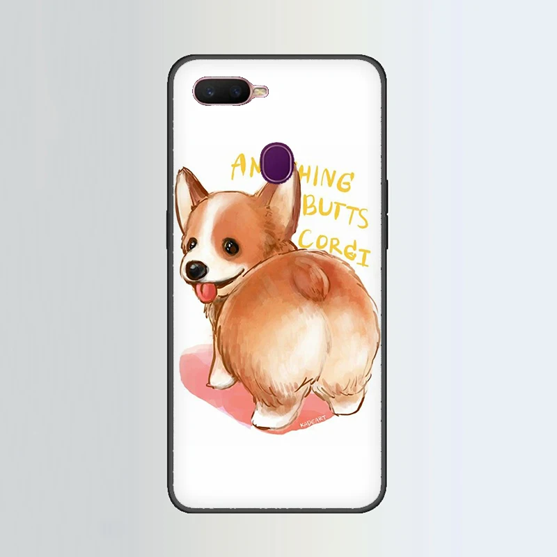 B2 Силиконовый чехол для телефона с милой собакой корги для OPPO A1K A5 A9 Reno Z 2 10X Realme 2 A5 3 5 Pro Q X Lite - Цвет: B2