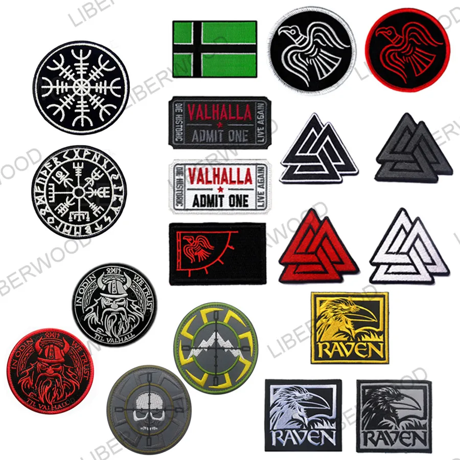 The THOR HAMMER PVC Rubber MORALE Norse Viking PATCH 2.5/" X 2/"