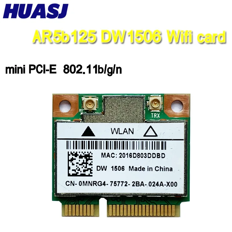 Huasj Dw1506 Ar5B125 Mini Pci-E Wifi Card 802.11B/G/N Modulo Wifi Per Laptop Dell