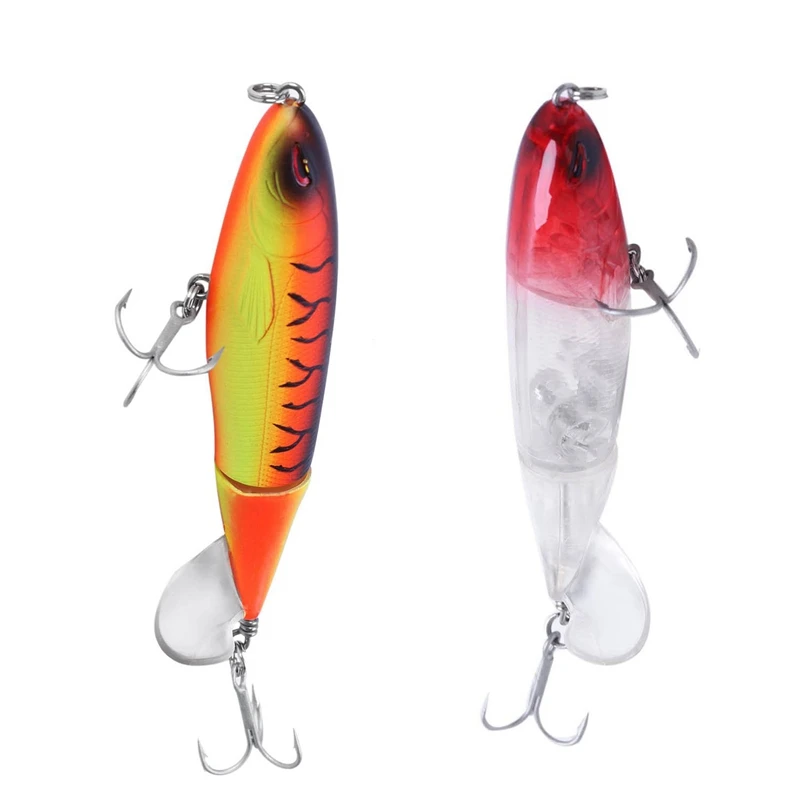 2 шт. Whopper Plopper рыболовная приманка 13 г 90 мм Topwater вращающийся хвост Vmc Крючки бас 1 и