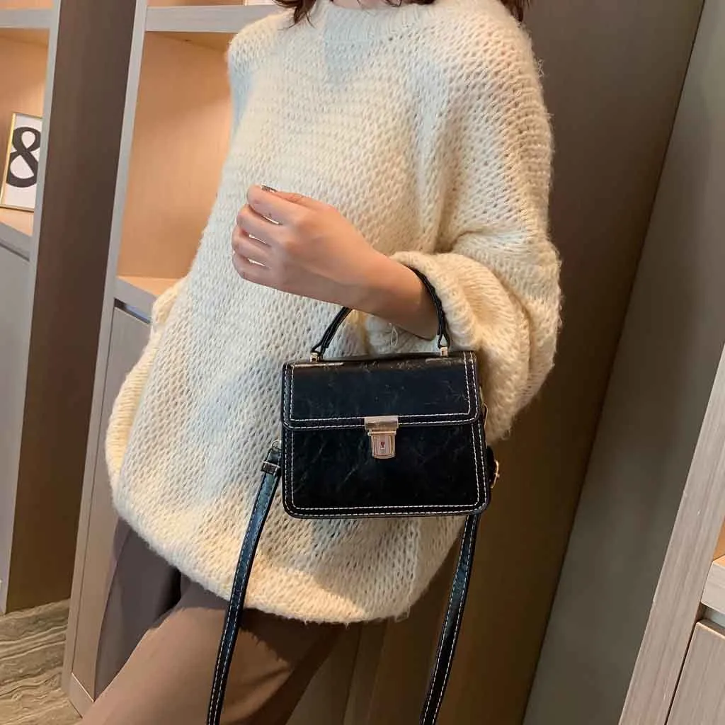 

Women Designer Luxury Handbag 2019 Fashion High quality PU Leather Women Handbags simple Shoulder Messenger Bag 30H
