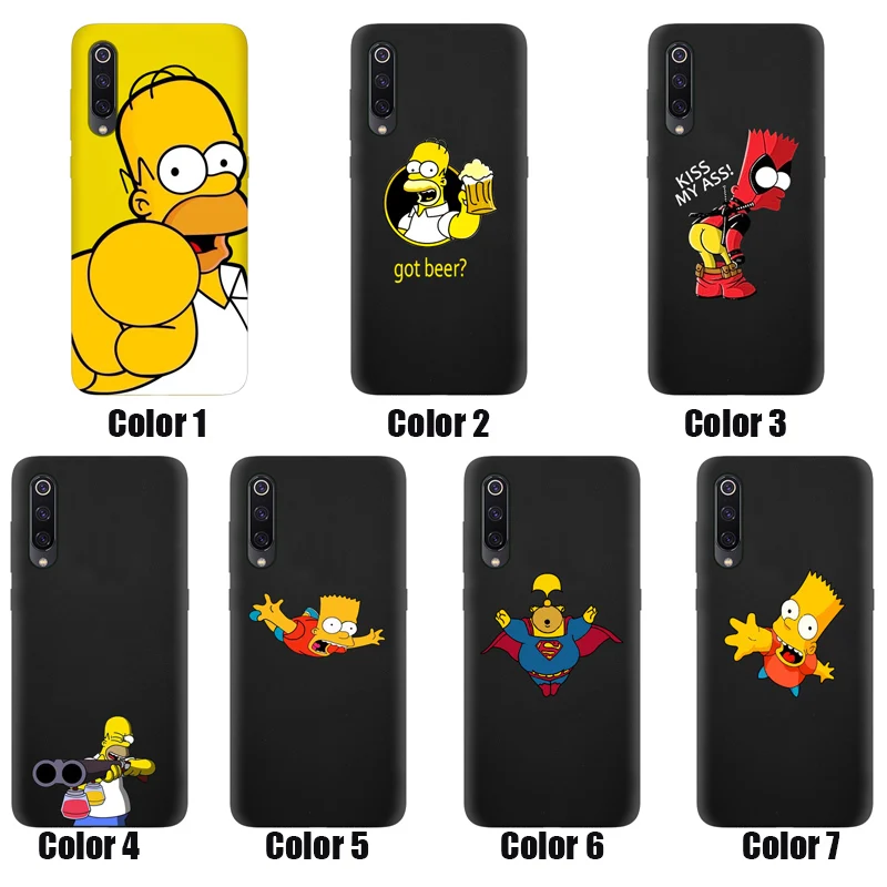 Homer J. Simpson чехол для Xiaomi Mi 9 8 Pro SE Lite 6 5 5S 5C Plus A1 A2 силиконовый чехол для телефона мягкий ТПУ чехол для задней панели Барт Симпсон