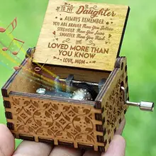 Музыкальная шкатулка с гравировкой-You are My Sunshine, подарок для дочери от мамы, Прямая поставка, отправка в течение 36 часов