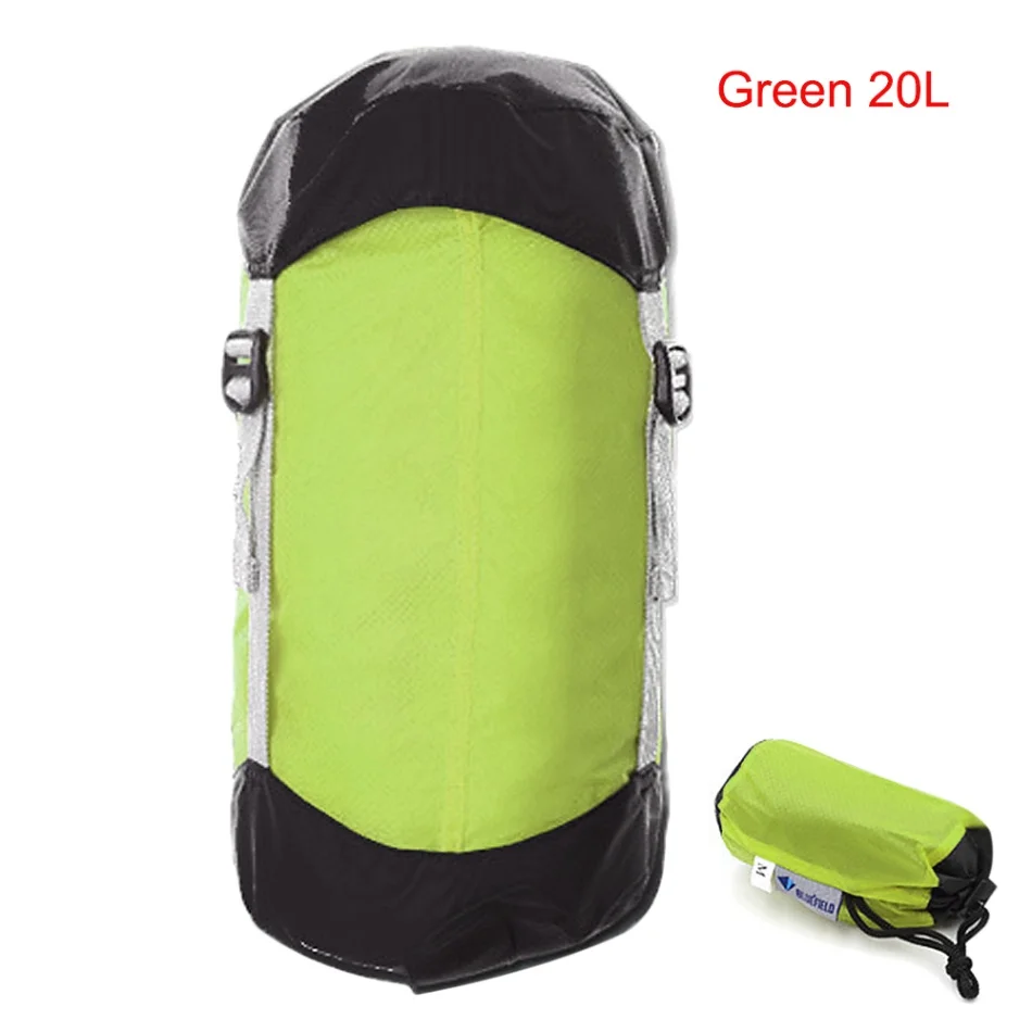Green 20L Водонепроницаемый сухой мешок 10L/15L/20L плавательный мешок Сверхлегкий компрессионный мешок спальный мешок для пеший туризм с рюкзаком для кемпинга - Цвет: Green 20L