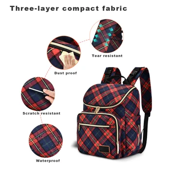 

Waterproof Mummy Backpack Maternity Bag for Moms Travel Large Capacity Nappy Diaper Bag Nursing Bottle Insulation Compartment